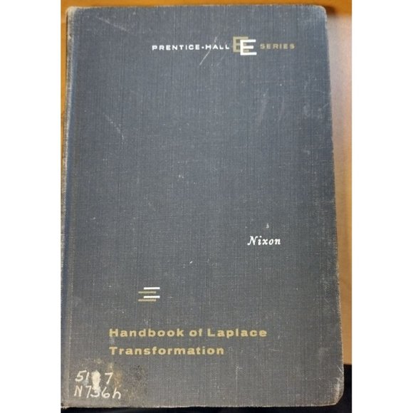 Vintage Prentice Hall Handbook of Laplace Transformation - Picture 1 of 6